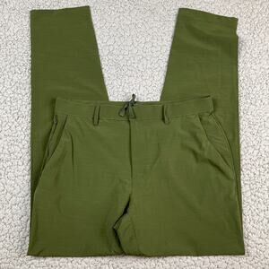 Fabletics Olive Green The Only Pant Classic Fit M 32X32 Stretchy Casual NWT